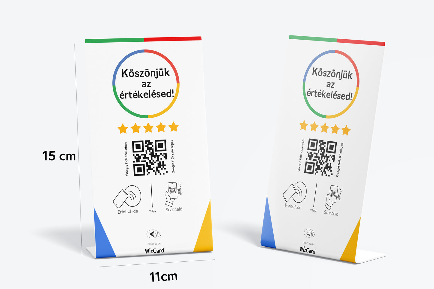 Google Értékelésgyűjtő asztali állvány