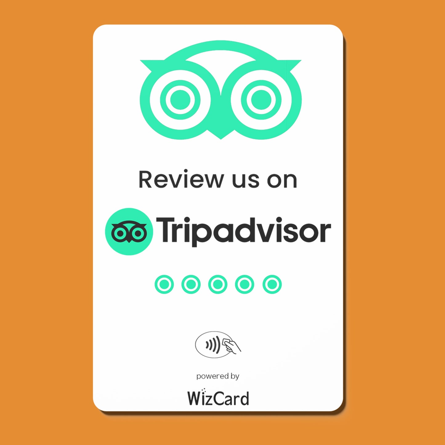 Tripadvisor értékelésgyűjtő okos kártya